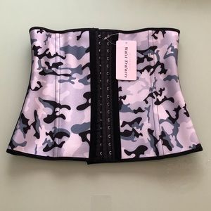 GRAY WAIST TRAINER CORSET CINCHER - M